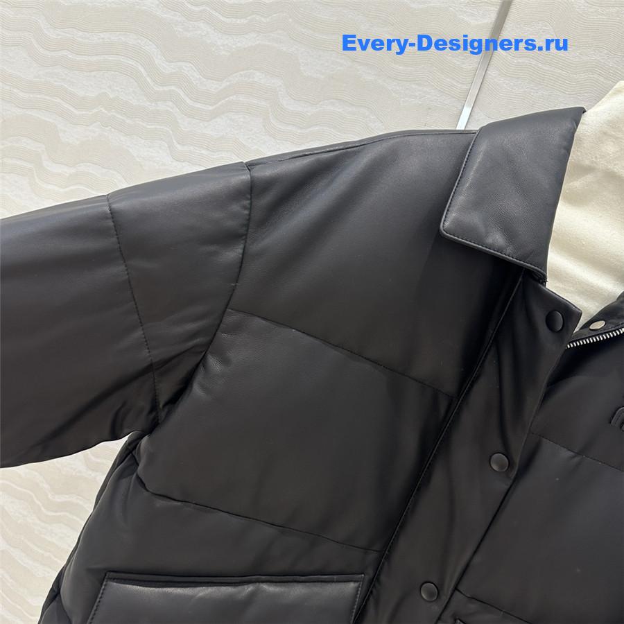 M1um1u lambskin down jacket