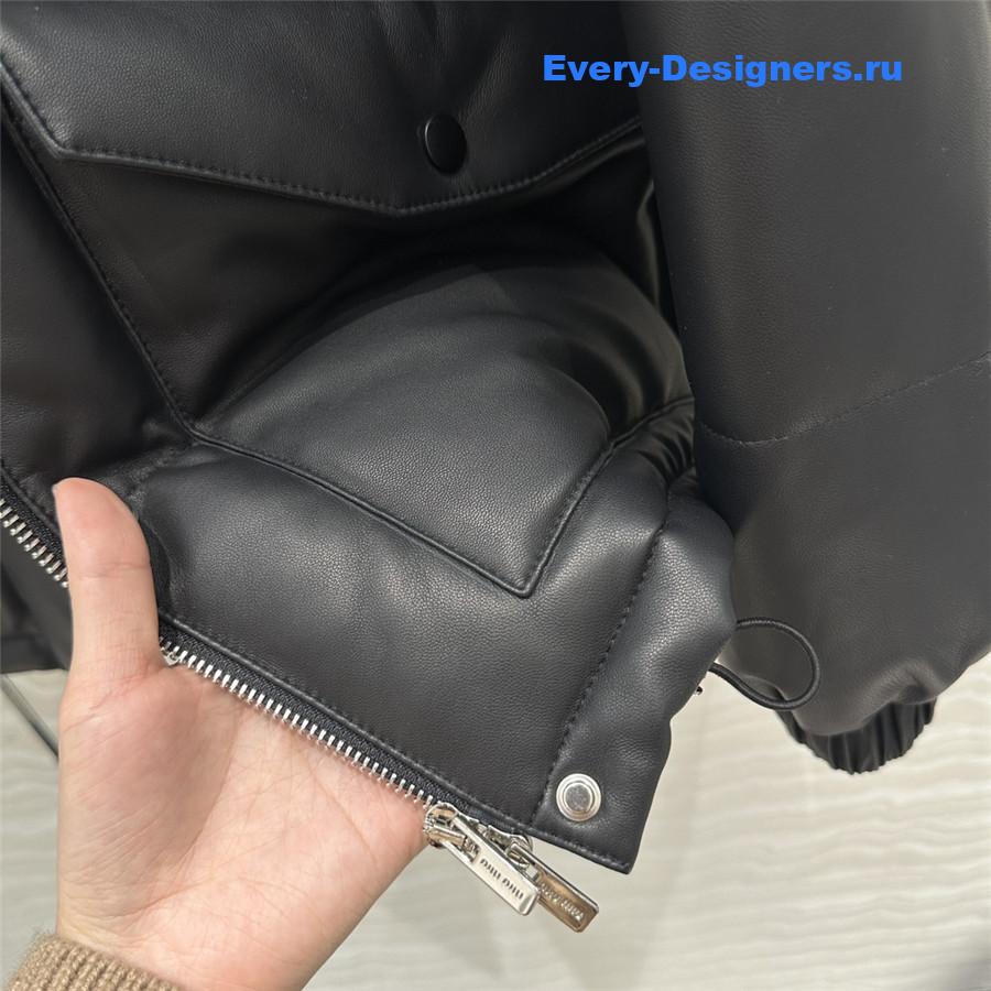 M1um1u lambskin down jacket