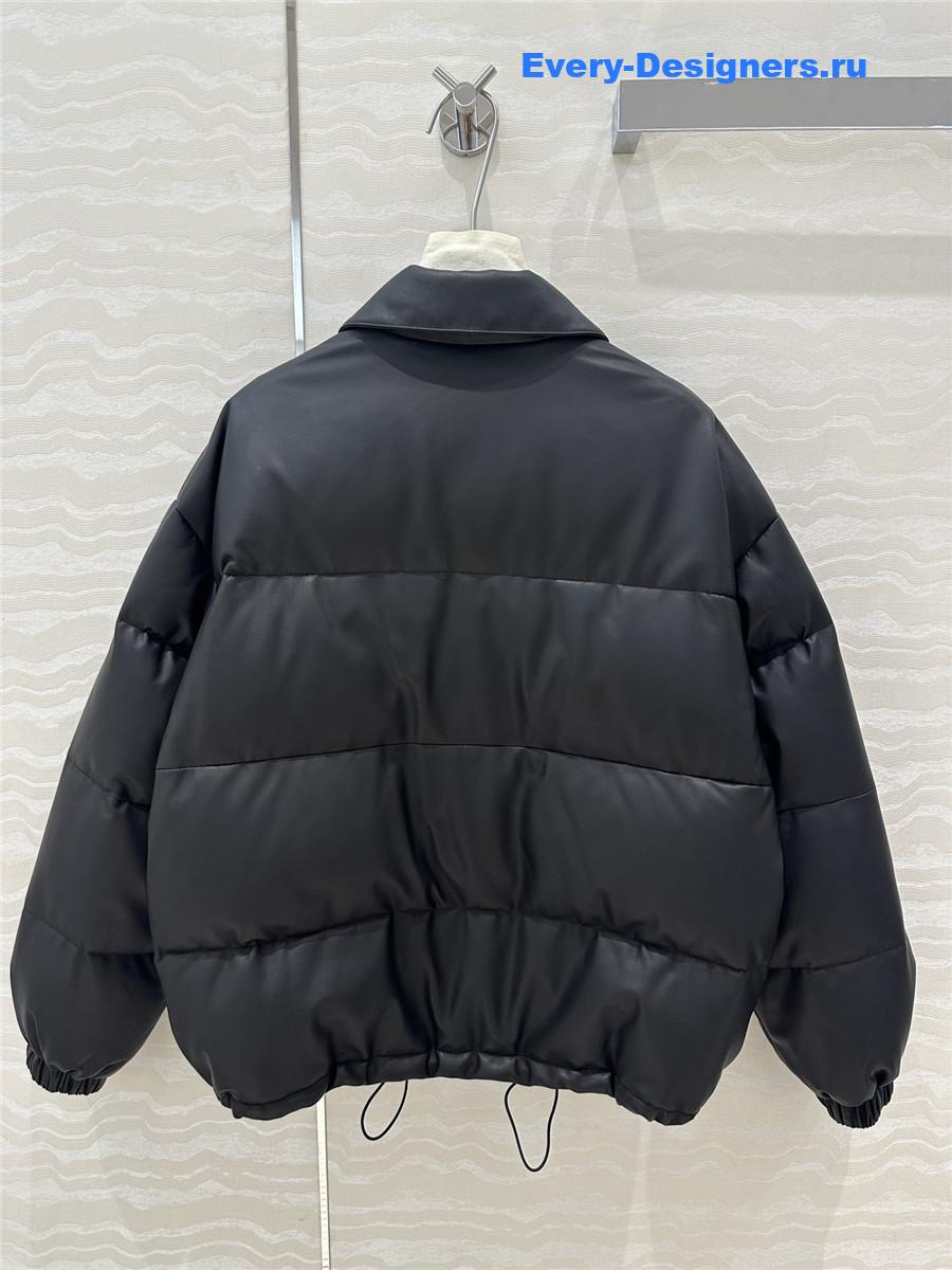 M1um1u lambskin down jacket