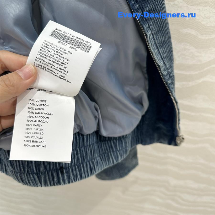 M1um1u denim corduroy jacket cotton coat