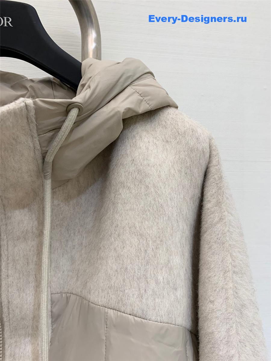 BC down hooded fleece jacket