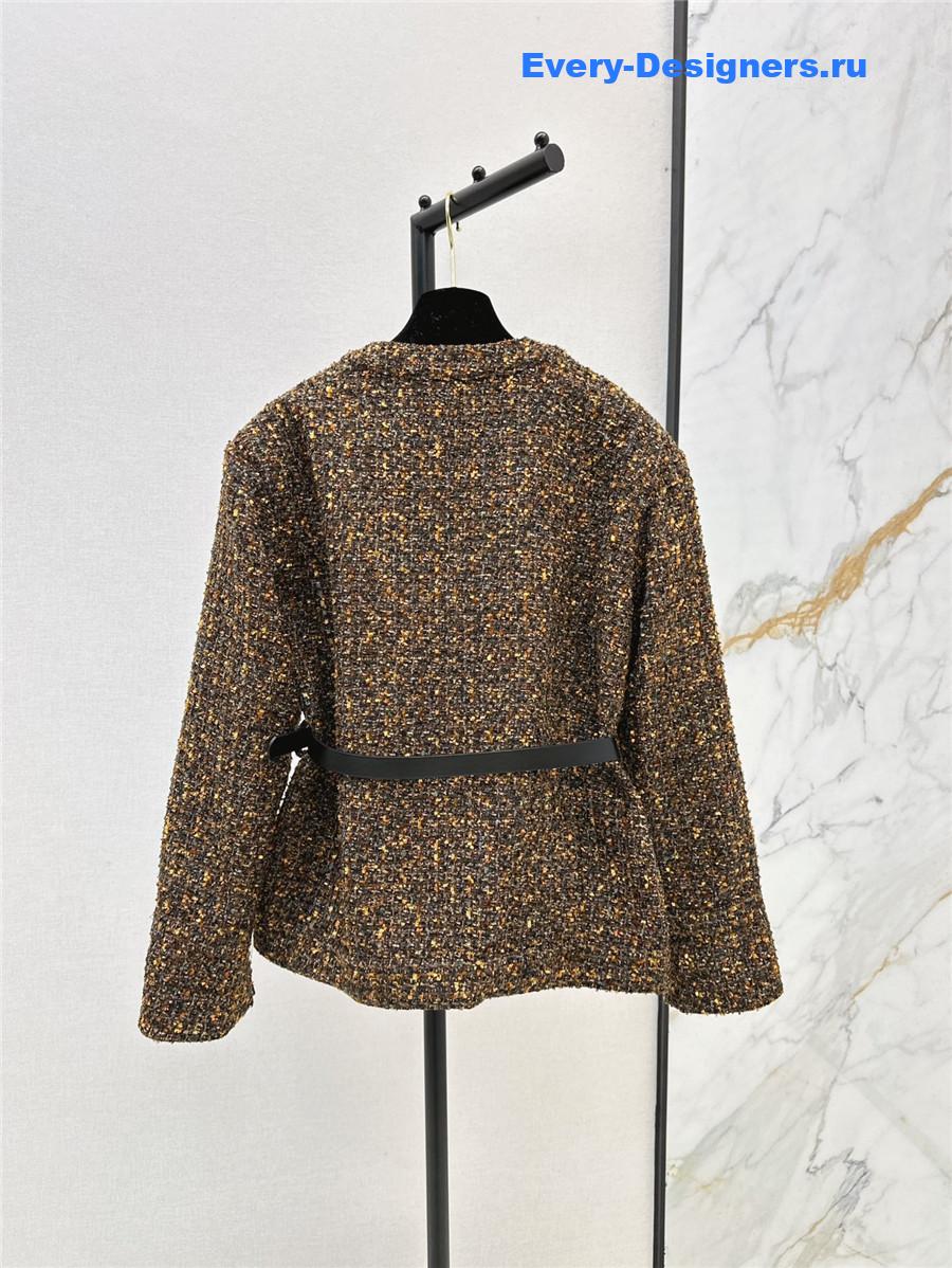 Ch**el v-neck woven coat