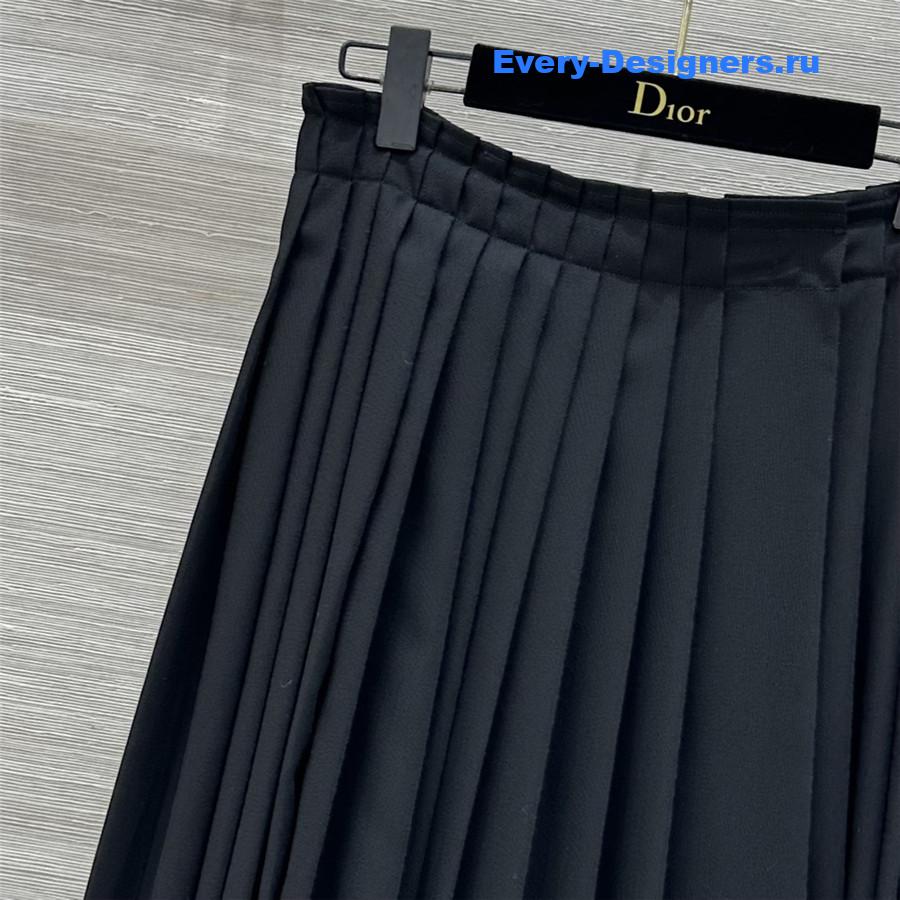 D10r irregular pleated long skirt