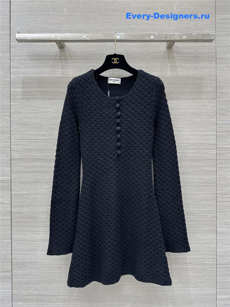 Y51 celebrity style hollow knitted dress