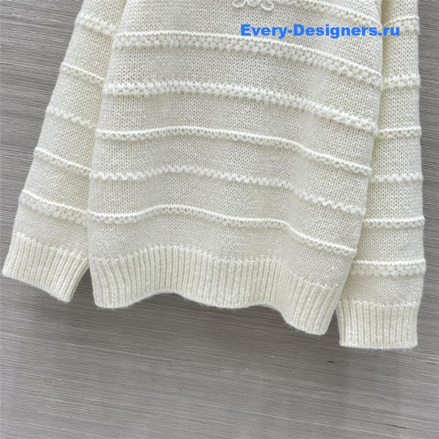 Ce1i*e logo cashmere sweater white