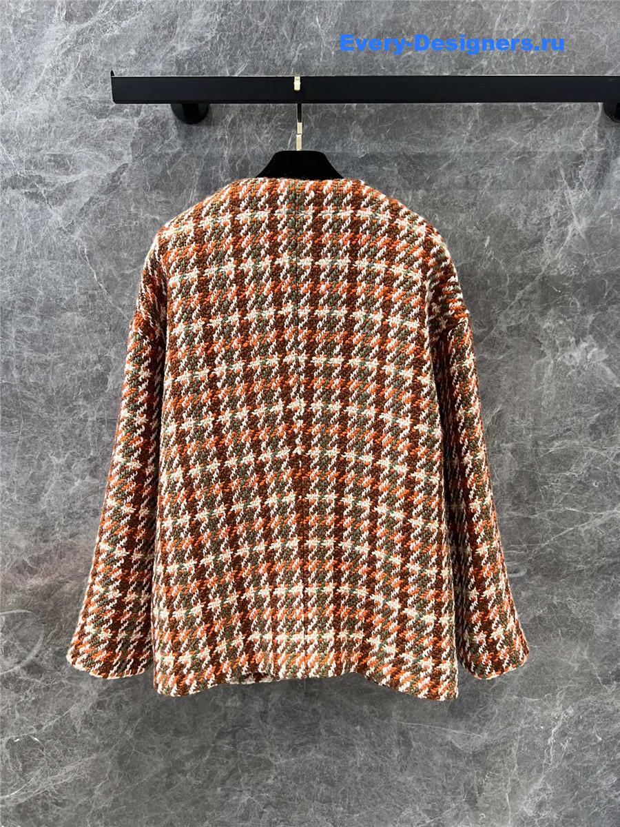 Ch**el v-neck tweed jacket