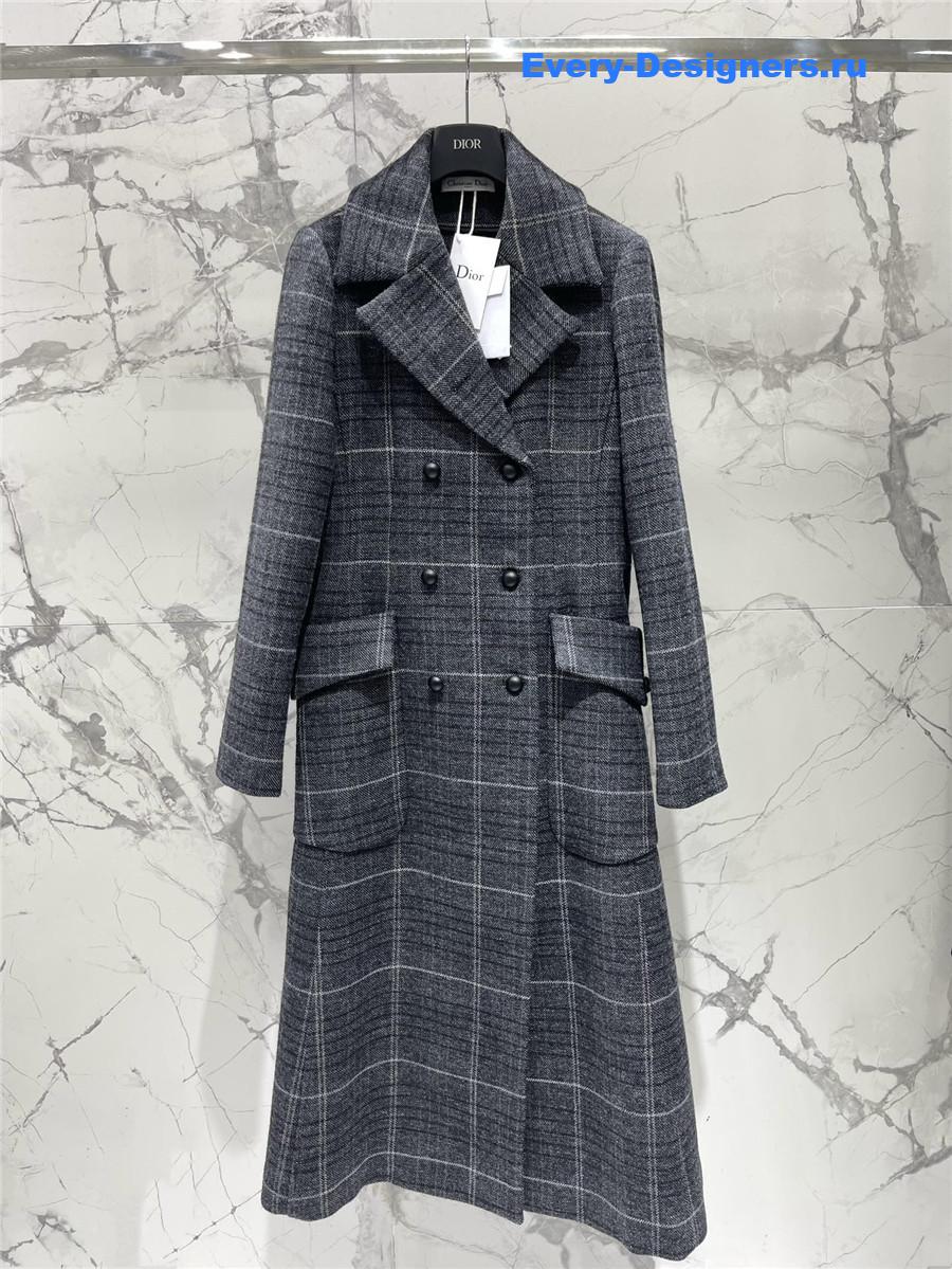 D10r slim-fit wool coat