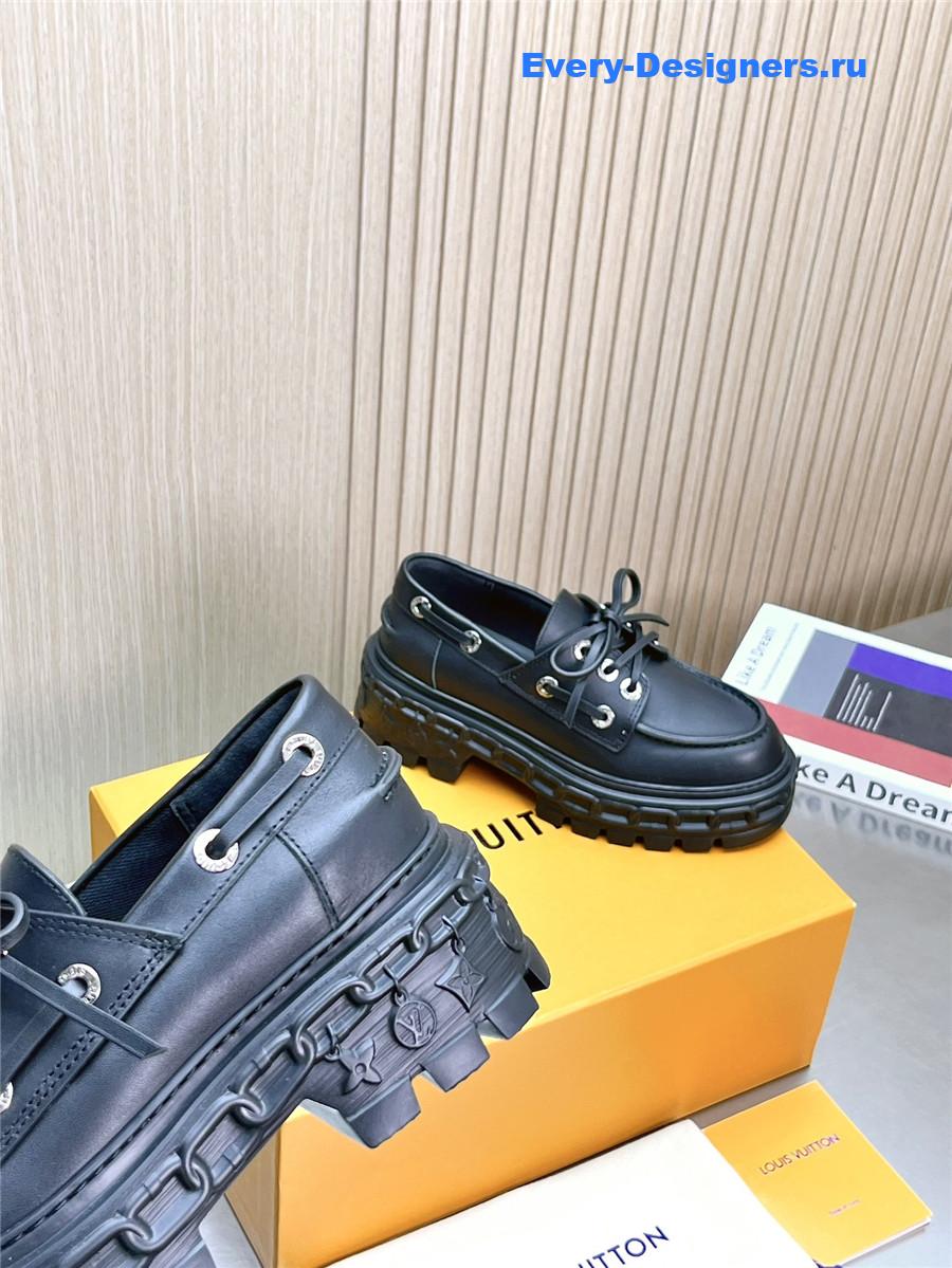 l0vis Vvtt0n lv record boat shoe black