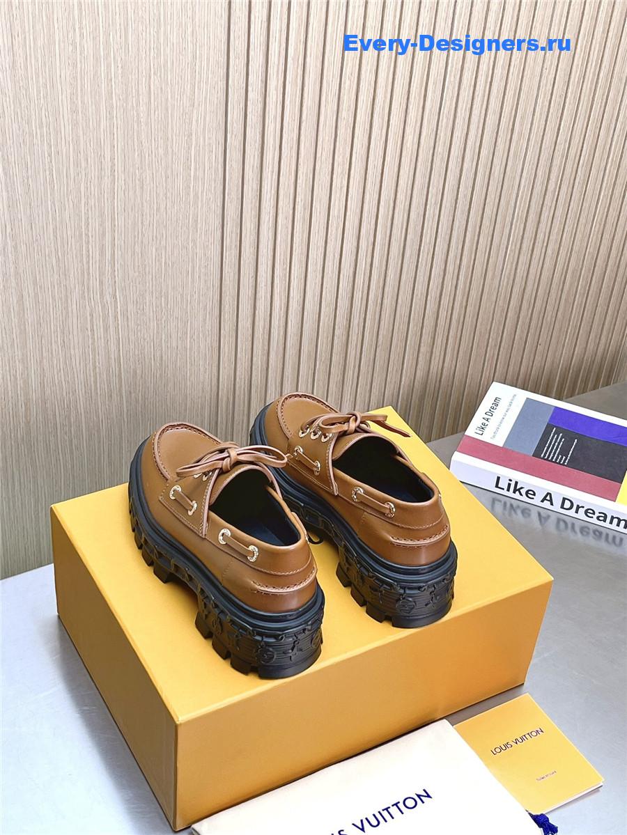 l0vis Vvtt0n lv record boat shoe brown