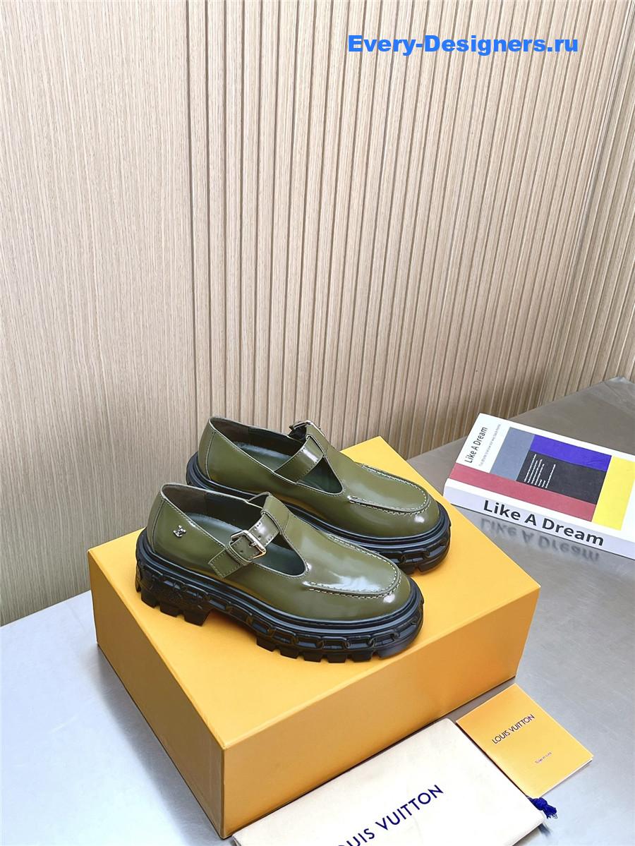 l0vis Vvtt0n lv record mary jane shoes green