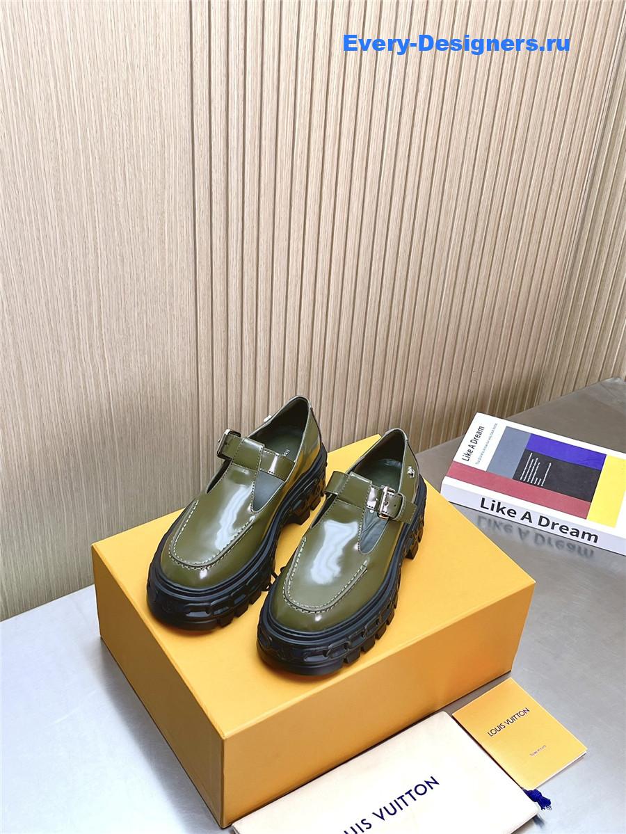 l0vis Vvtt0n lv record mary jane shoes green