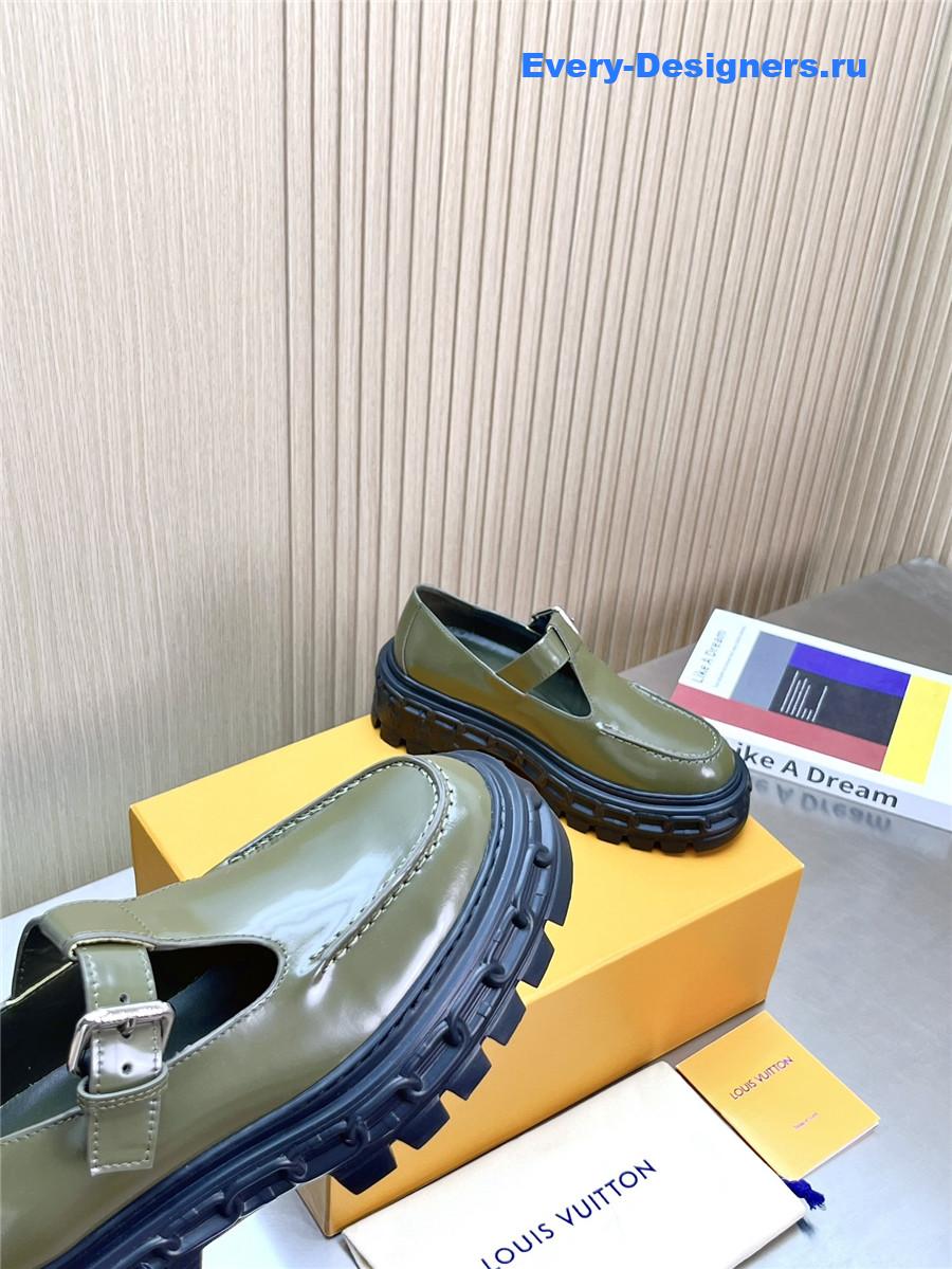 l0vis Vvtt0n lv record mary jane shoes green