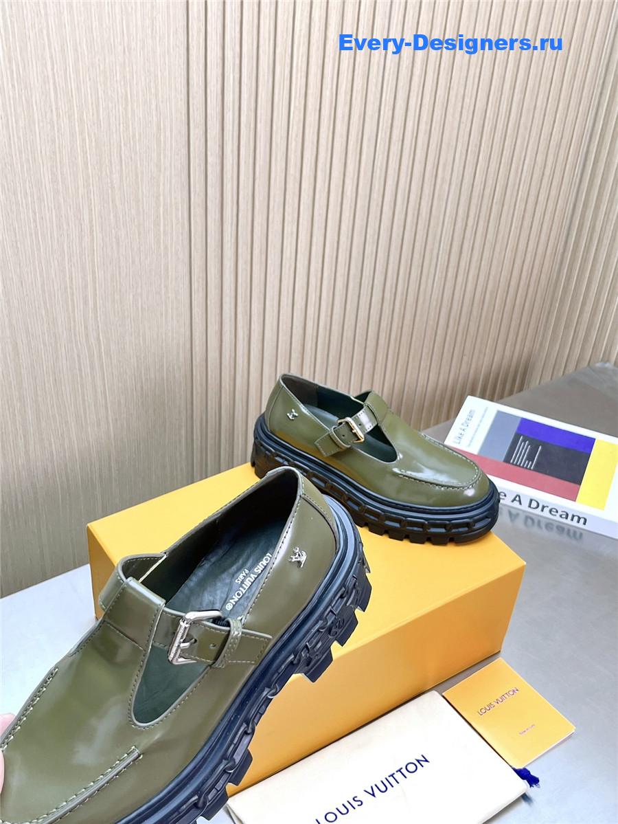 l0vis Vvtt0n lv record mary jane shoes green