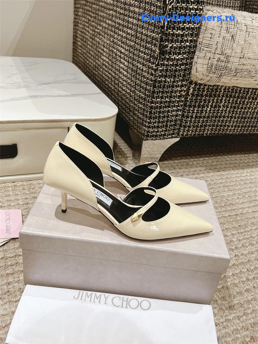 J1m*y Ch00 pointed toe mary jane pumps