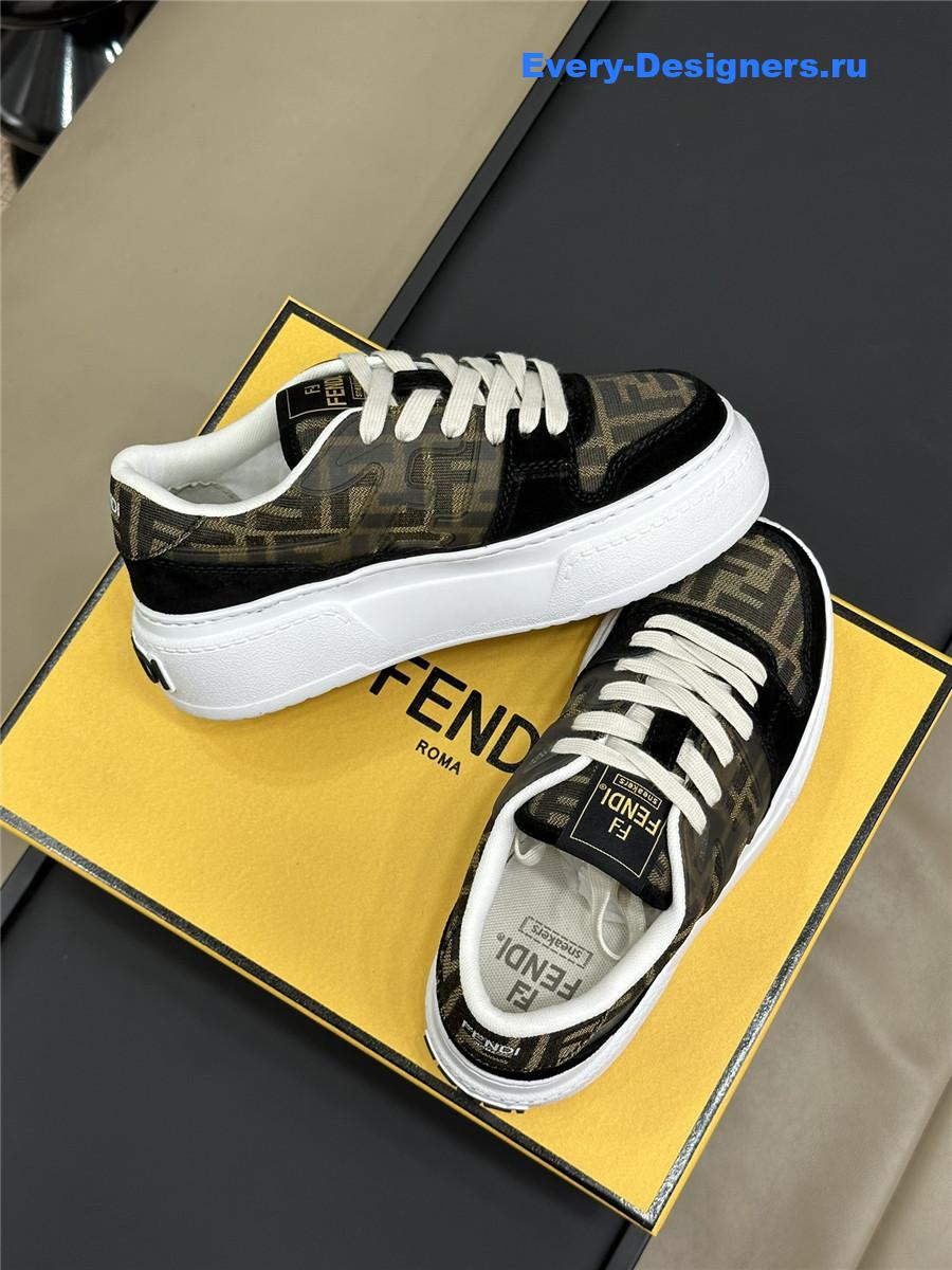 F**di logo match low-top sneakers