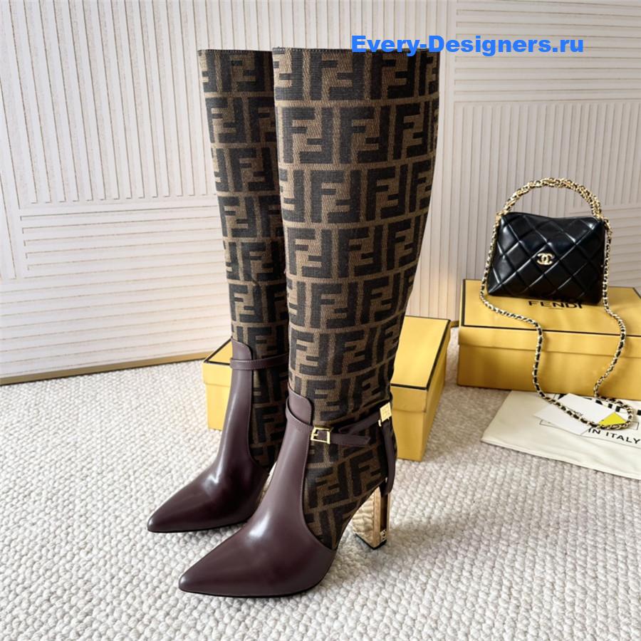F**di delfina boots brown