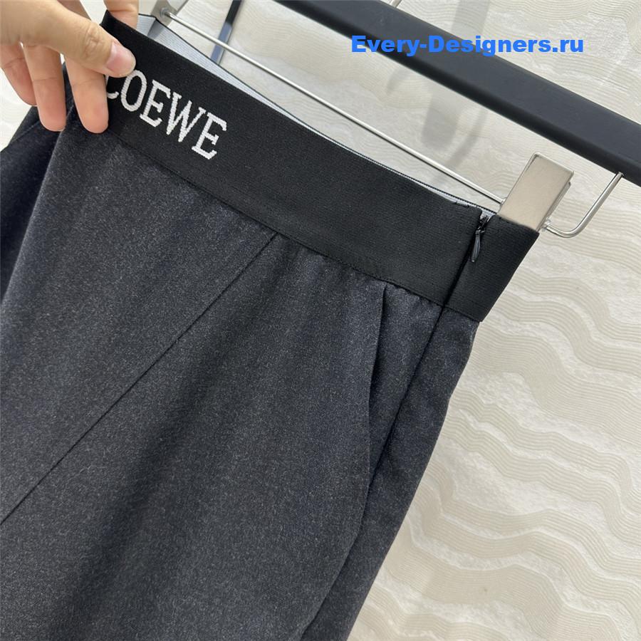 L0ew* relaxed wool midi skirt