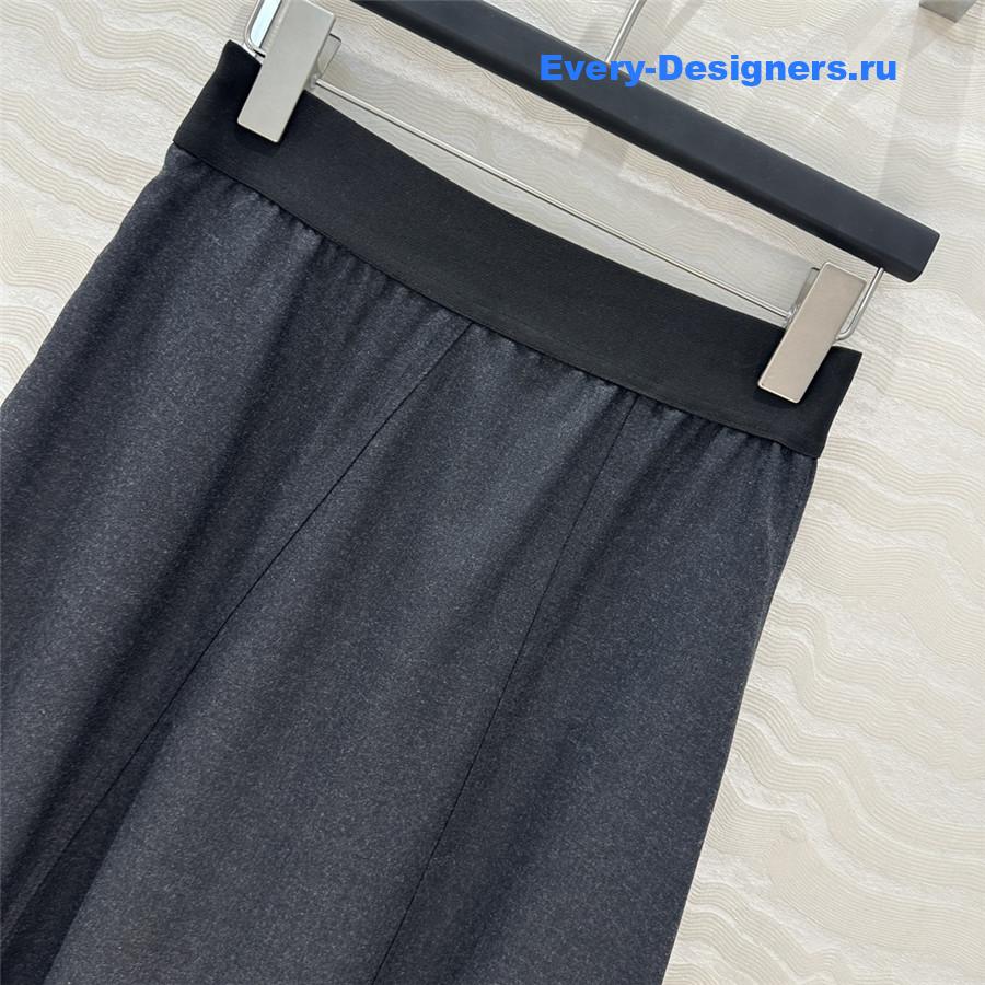 L0ew* relaxed wool midi skirt