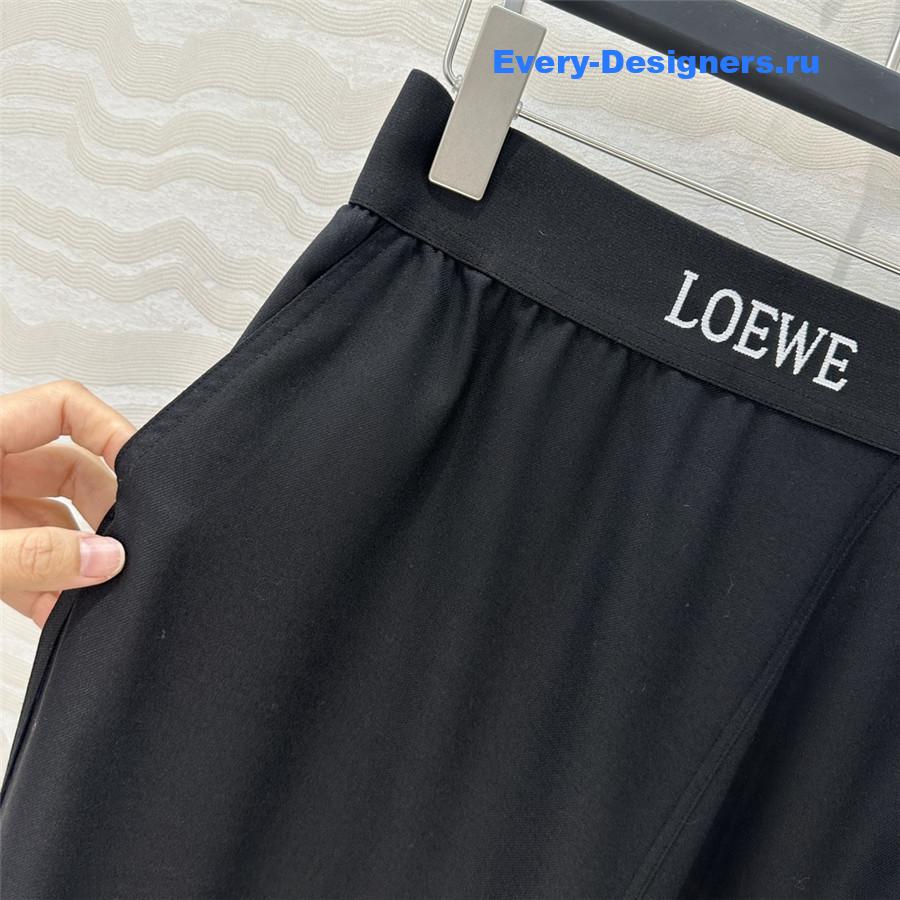 L0ew* relaxed wool midi skirt