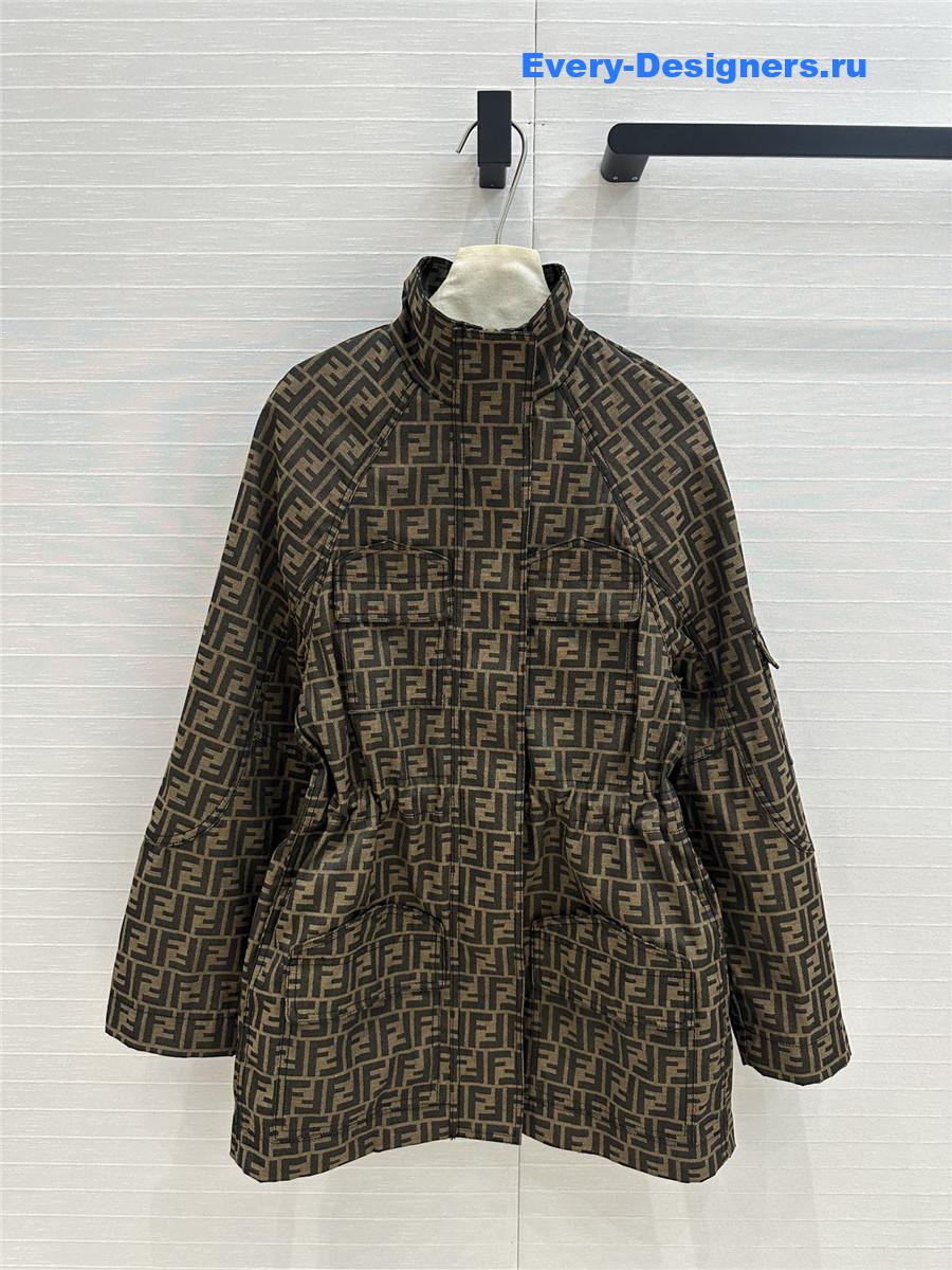 F**di monogram parka jacket