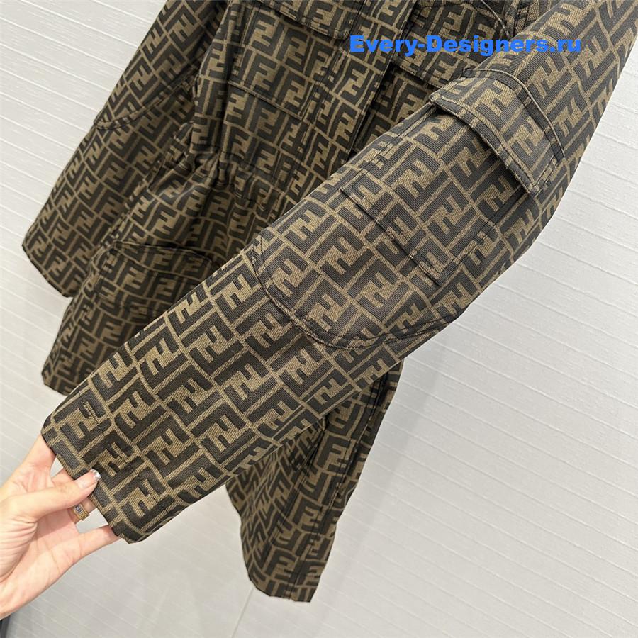 F**di monogram parka jacket