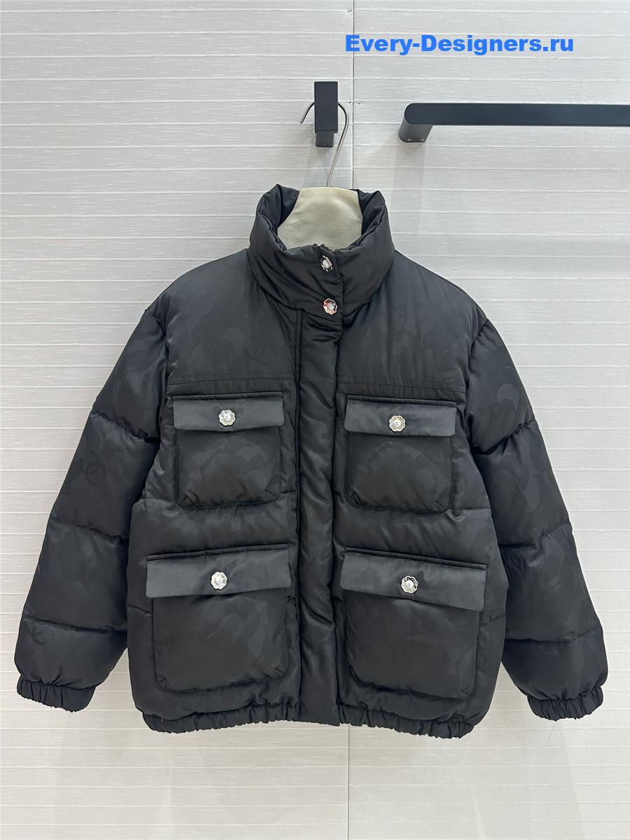 Ch**el stand collar down jacket