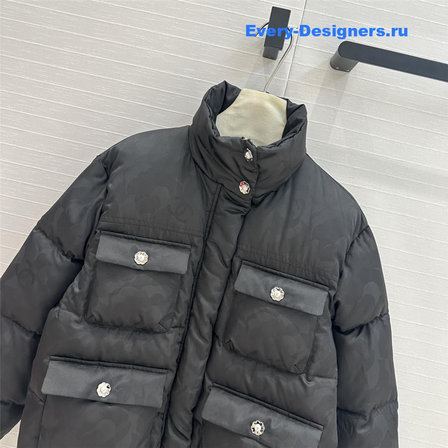 Ch**el stand collar down jacket