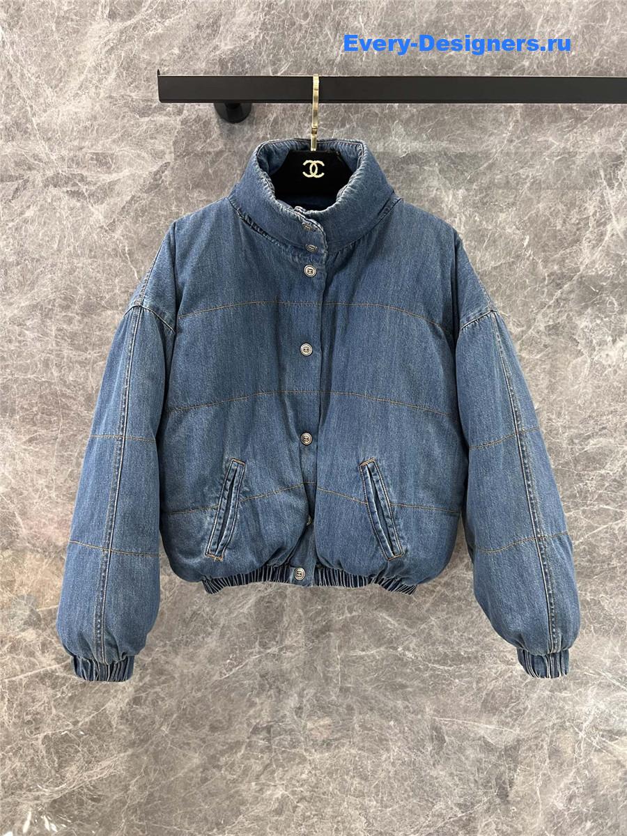 Ch**el denim down jacket