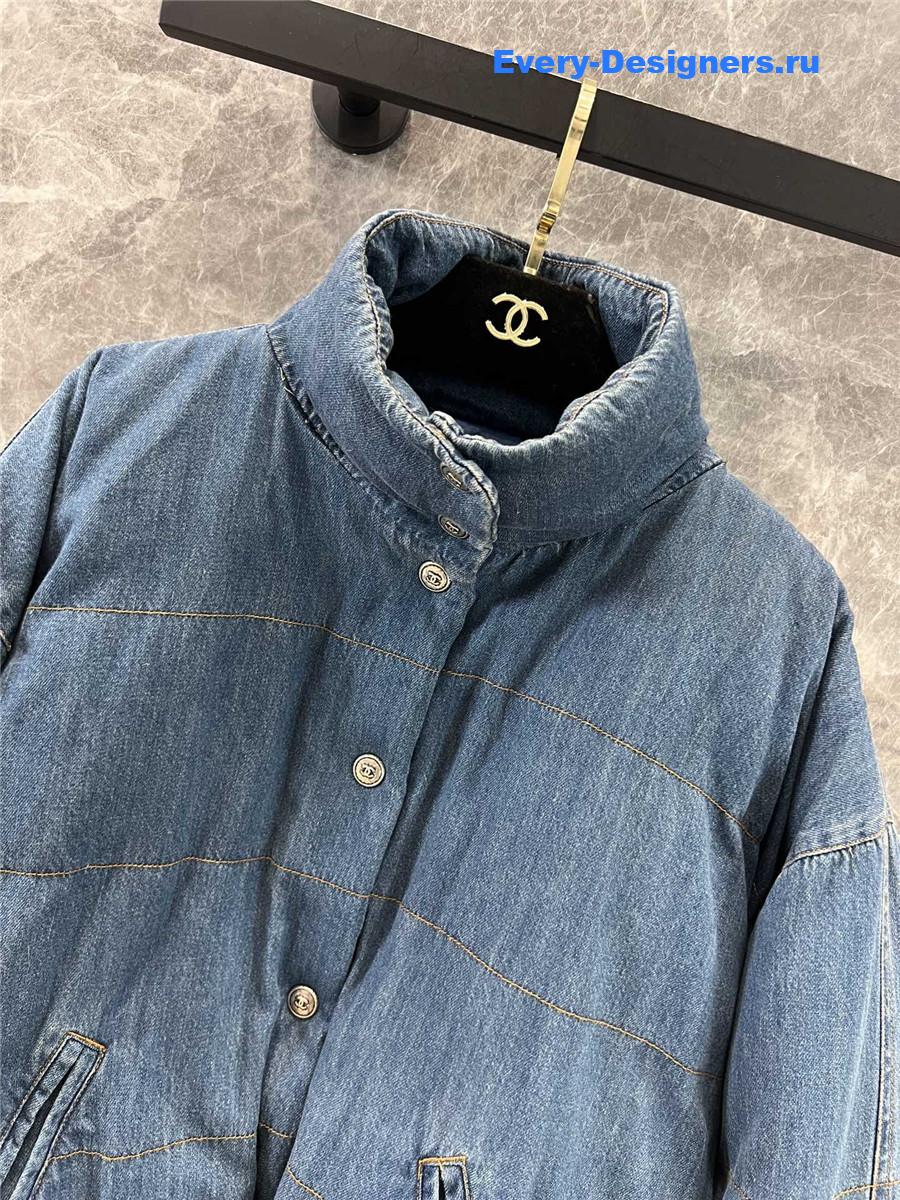 Ch**el denim down jacket