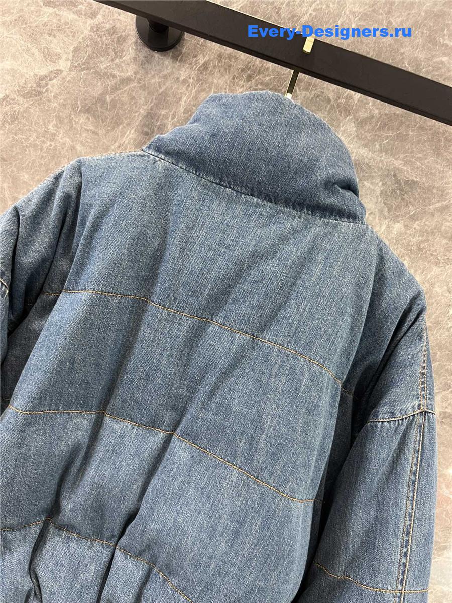 Ch**el denim down jacket