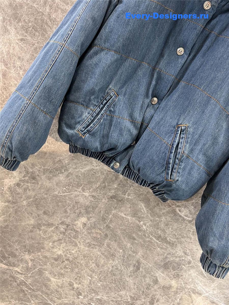 Ch**el denim down jacket