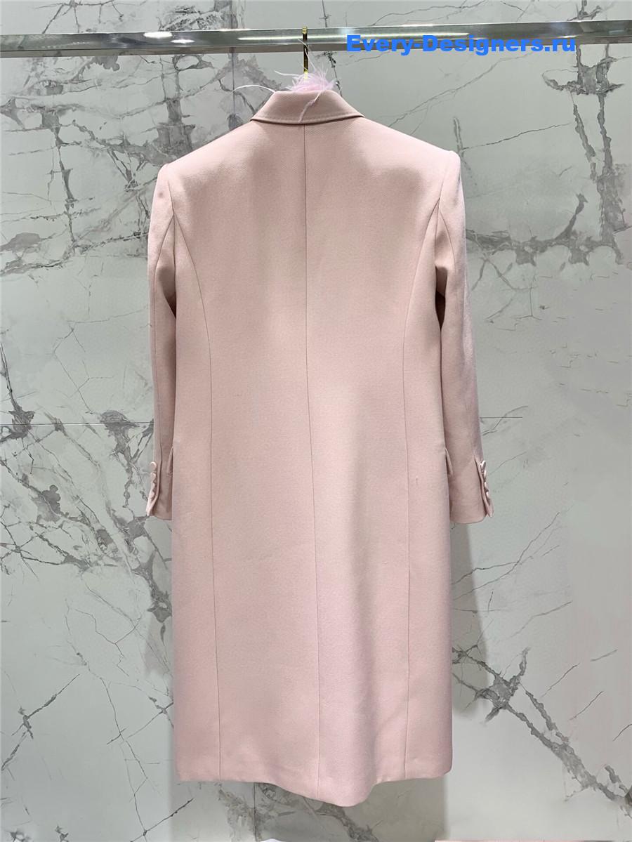 Va1e*ntin0 ostrich fur coat