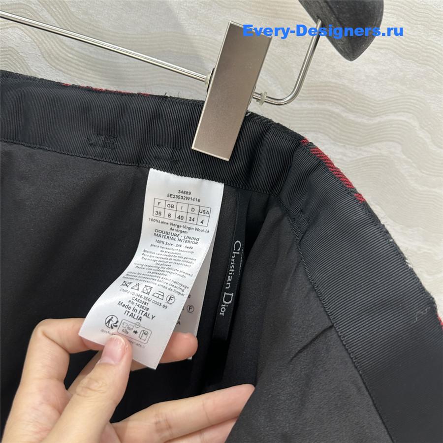 D10r belted pleated skirt