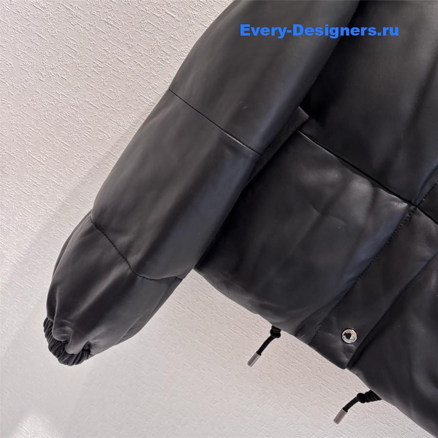 Pra*a leather down jacket
