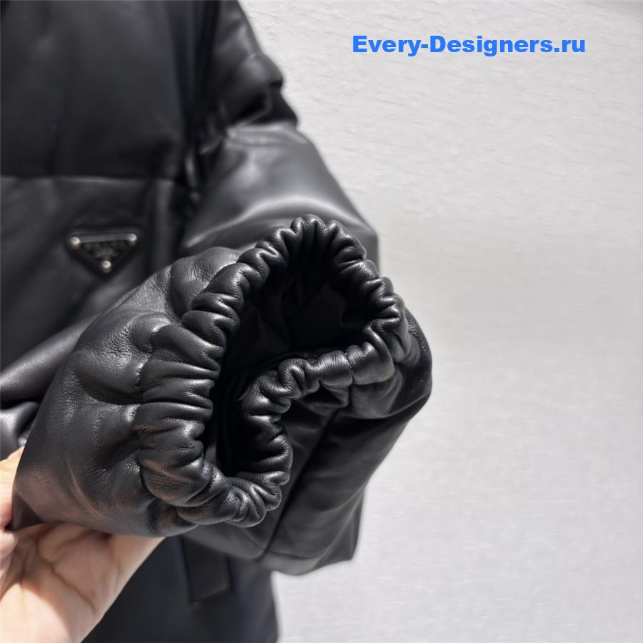 Pra*a leather down jacket