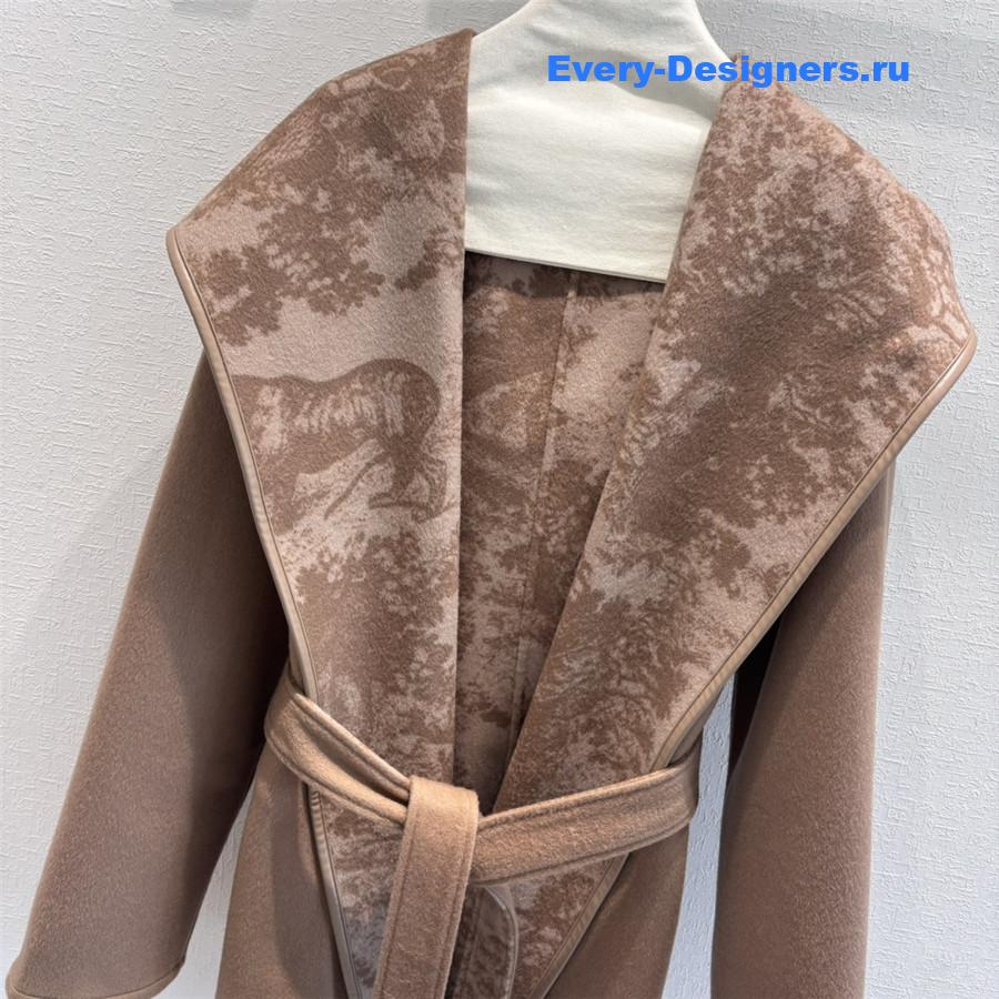 D10r hooded short wool coat