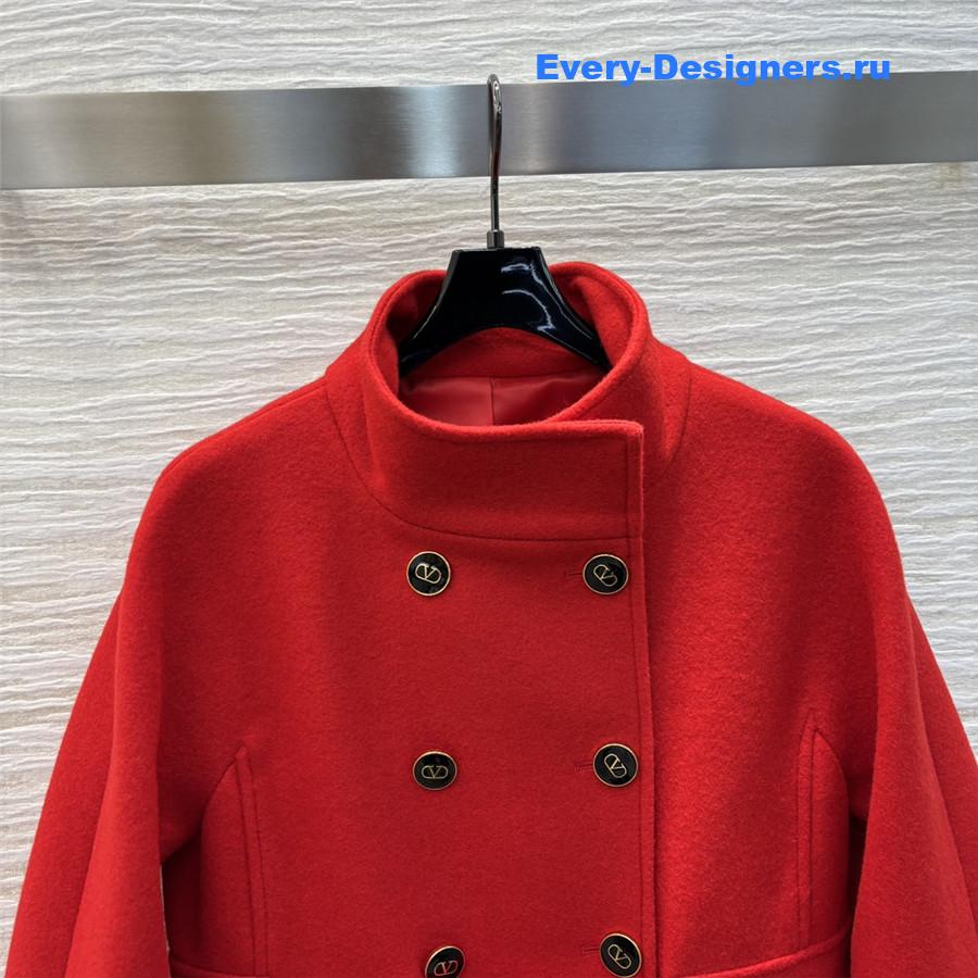 Va1e*ntin0 red wool coat