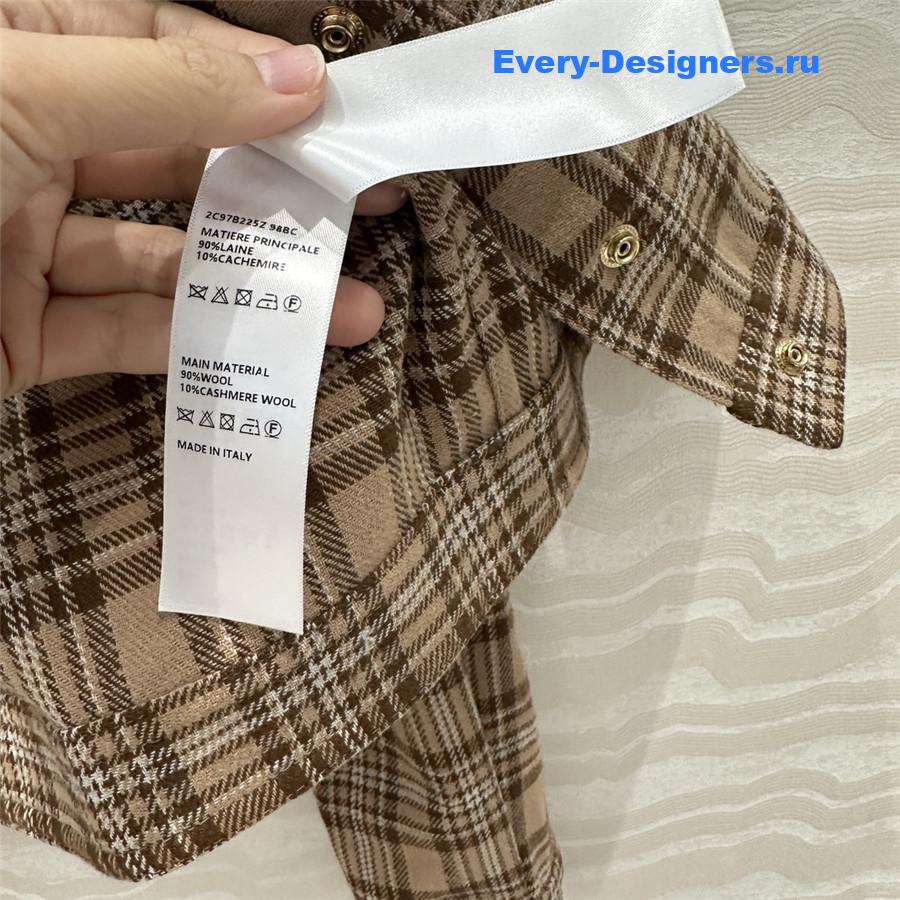 Ce1i*e checked wool shirt