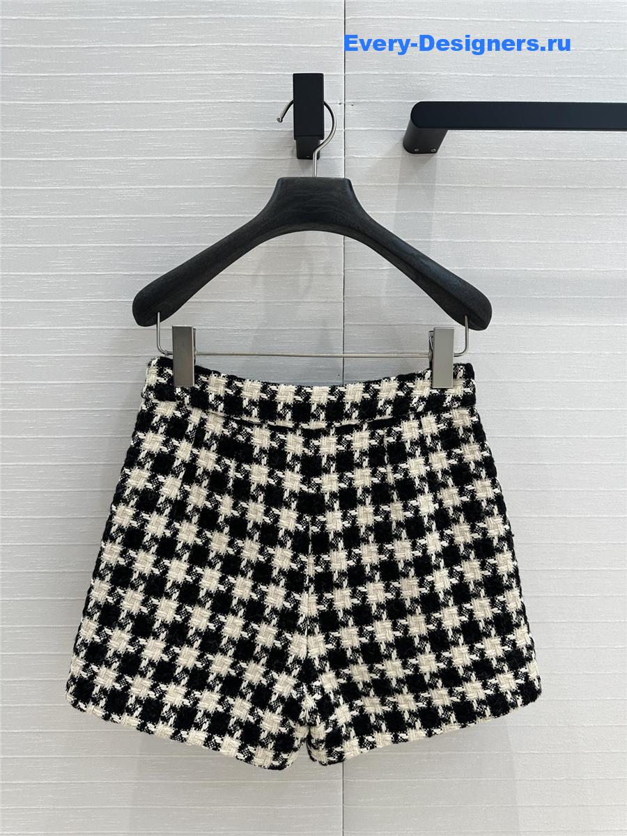 Va1e*ntin0 houndstooth tweed shorts