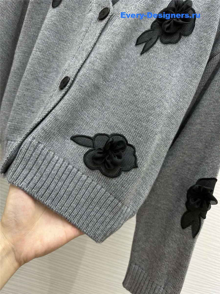 Va1e*ntin0 embroidered wool cardigan
