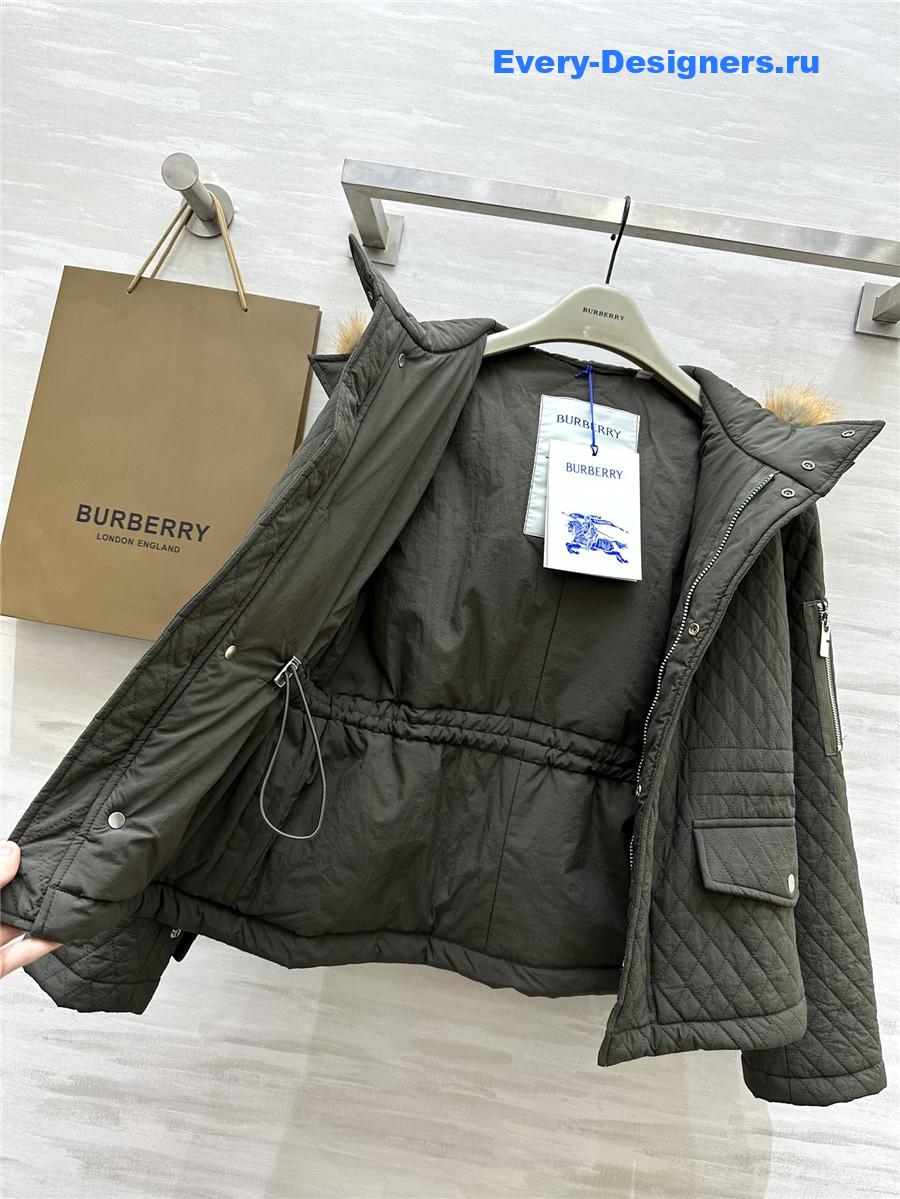 bv*b*rry D1am0nd quilted hooded jacket
