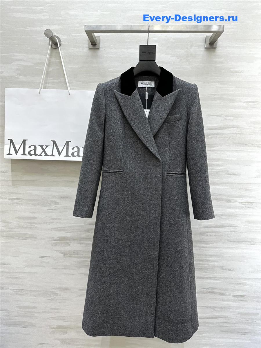Vanitoo wool lapel long coat