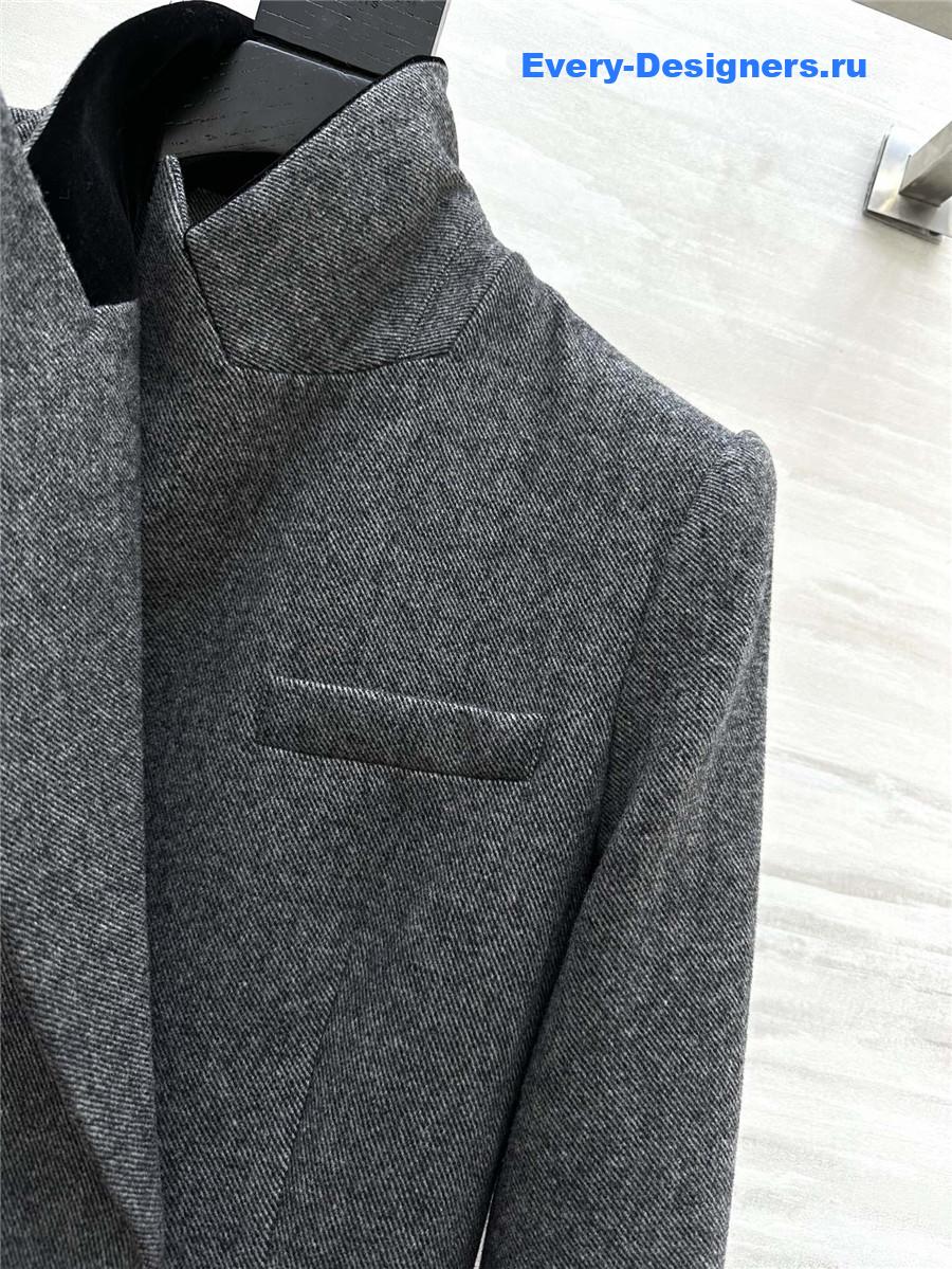 Vanitoo wool lapel long coat