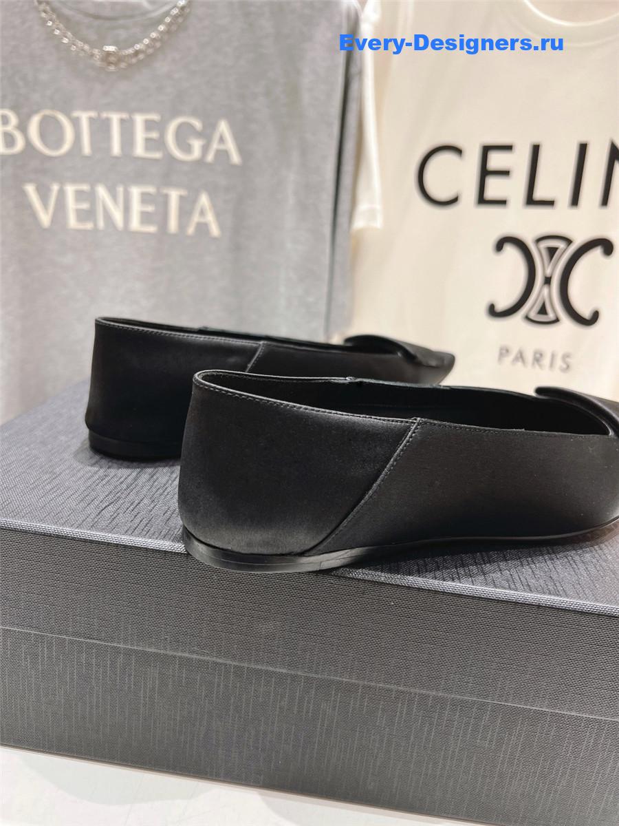 Y51 poppy satin crepe ballerinas