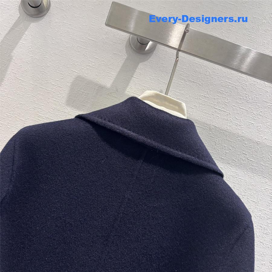 D10r double-breasted cashmere coat