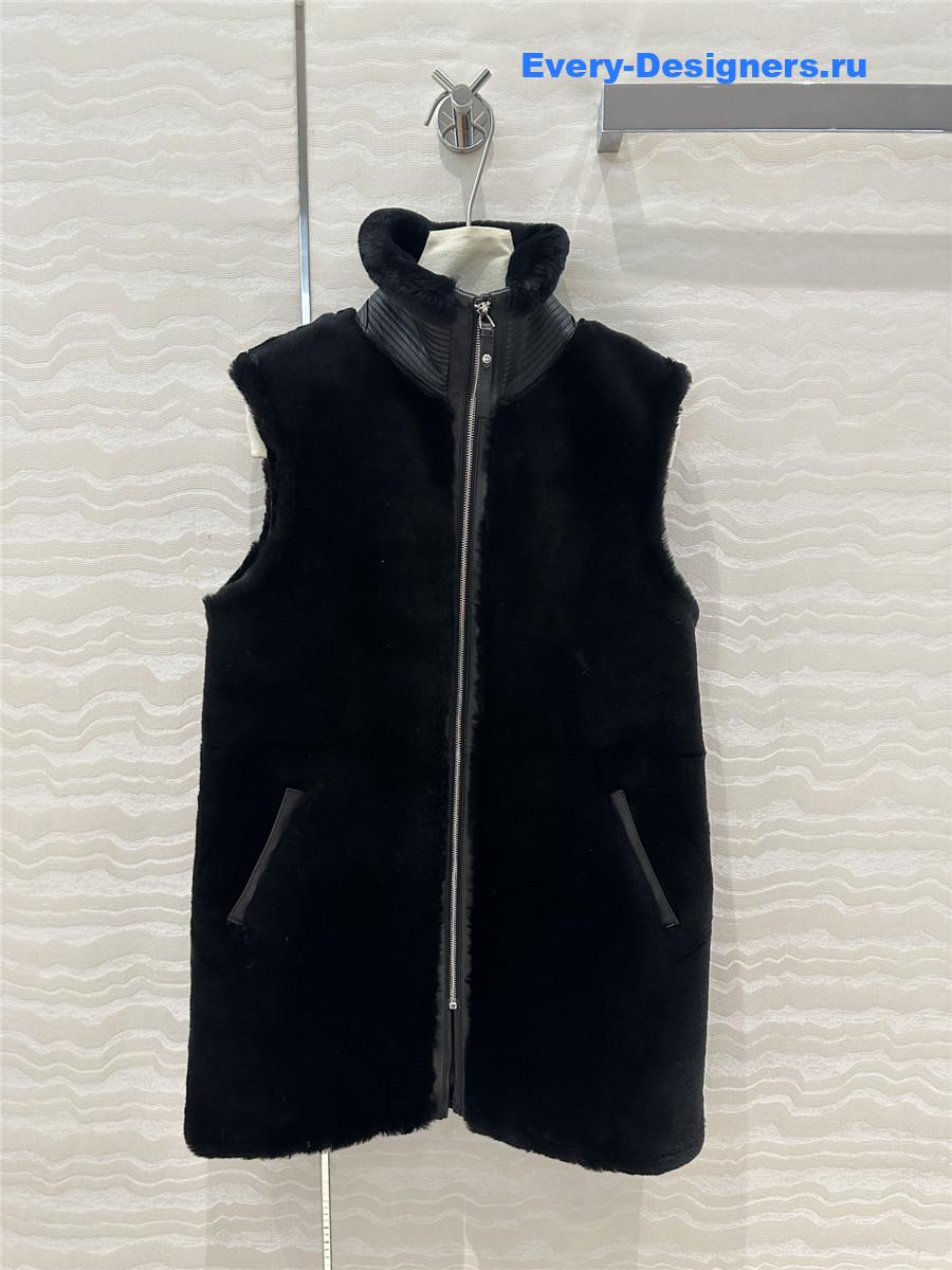 H**me5 reversible shearling vest