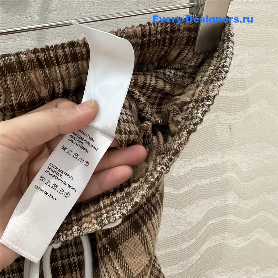 Ce1i*e wool checked straight-leg pants