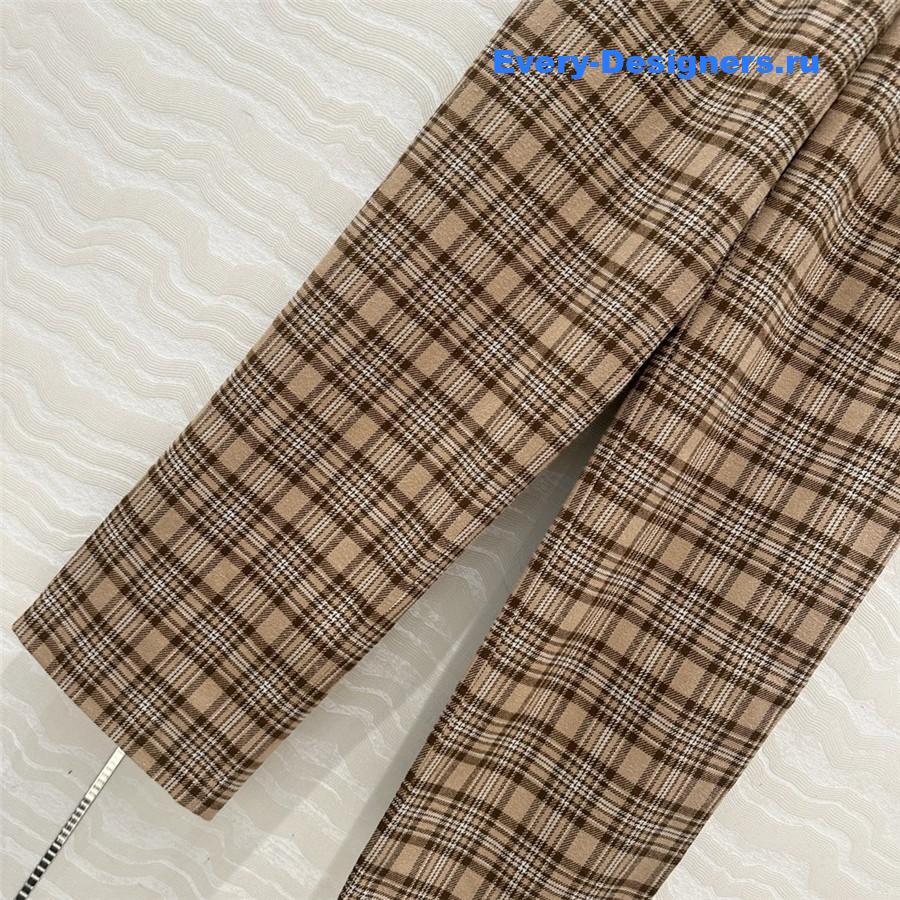 Ce1i*e wool checked straight-leg pants