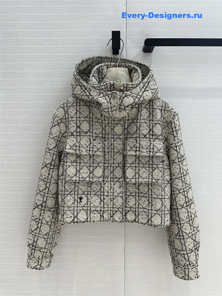 D10r tweed cropped jacket