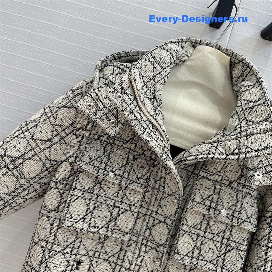 D10r tweed cropped jacket